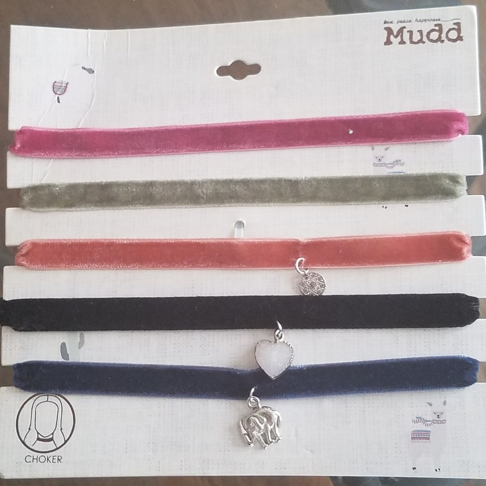 Mudd Variety Velvet Chokers